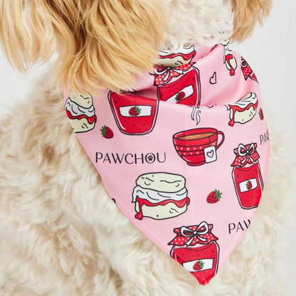 dog pink bandana